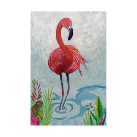 Chariklia Zarris 'Vivid Flamingo Ii' Canvas Art,16x24